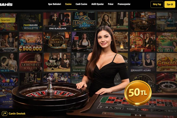 Paribahis canlı casino rulet ve blackjack masa ekranı